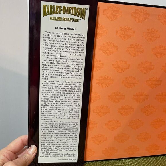 Harley Davidson Rolling Sculpture Book - Picture 2 of 7